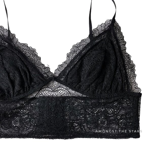 Night Night by Jonathan Simkhai Black Lace Power Bralette Bra - Picture 4 of 7